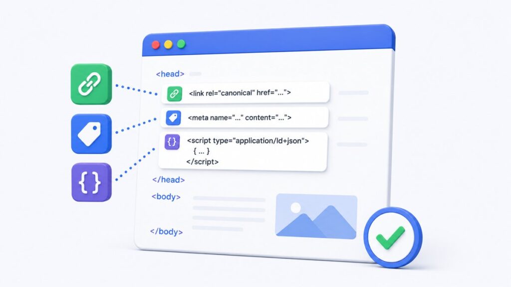 Where to place canonicals, meta tags and structured data in your HTML, and why order matters
